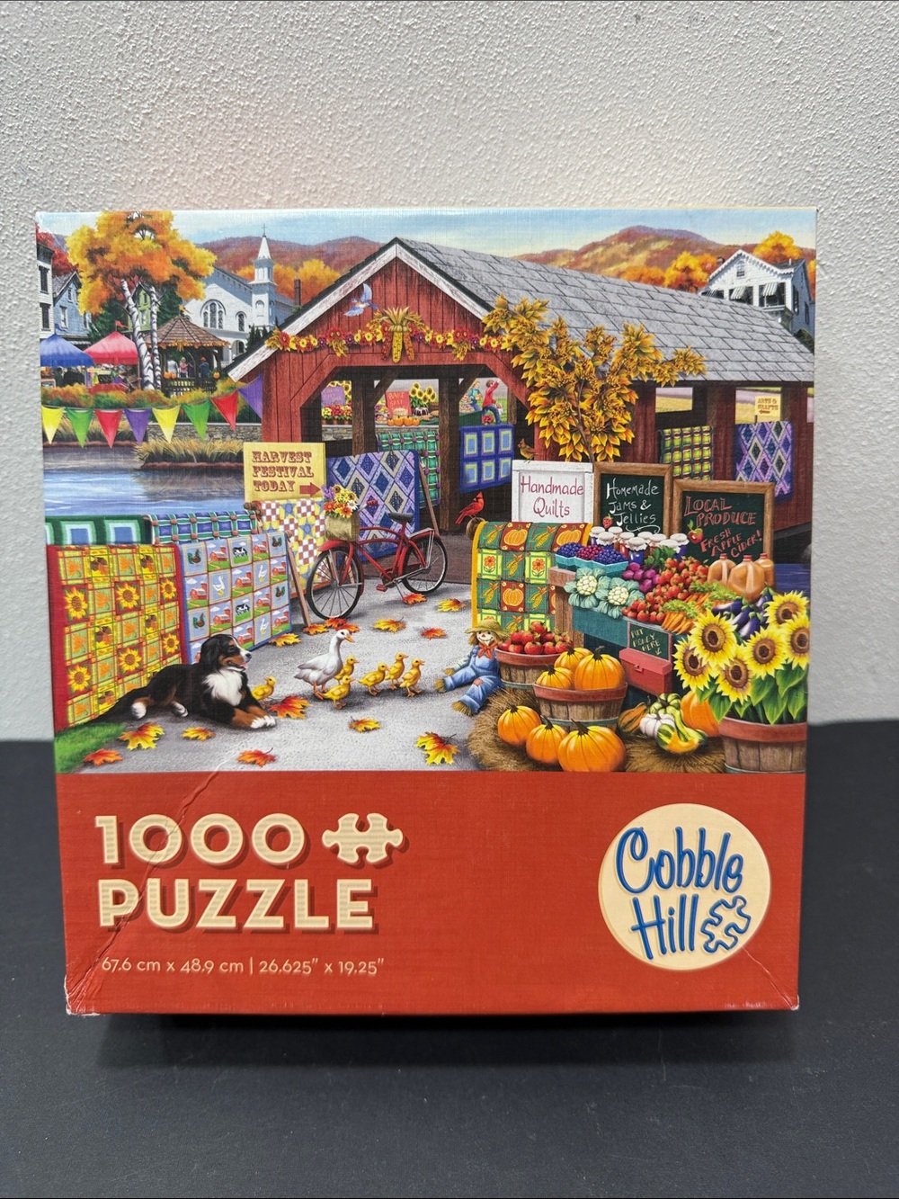 Cobble Hill puzzle🔴3/$25🔴Harvest Festival Jigsaw Puzzle 1000 Pieces
